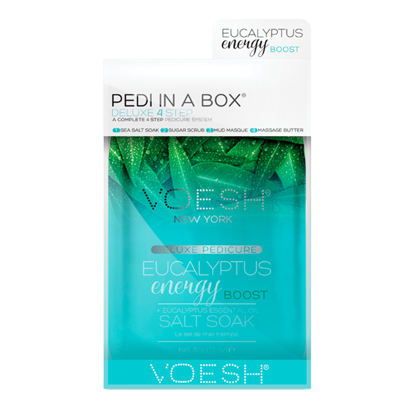 VOESH Pedi In A Box Deluxe 4 Step Pedicure Eucalyptus (1 stk)