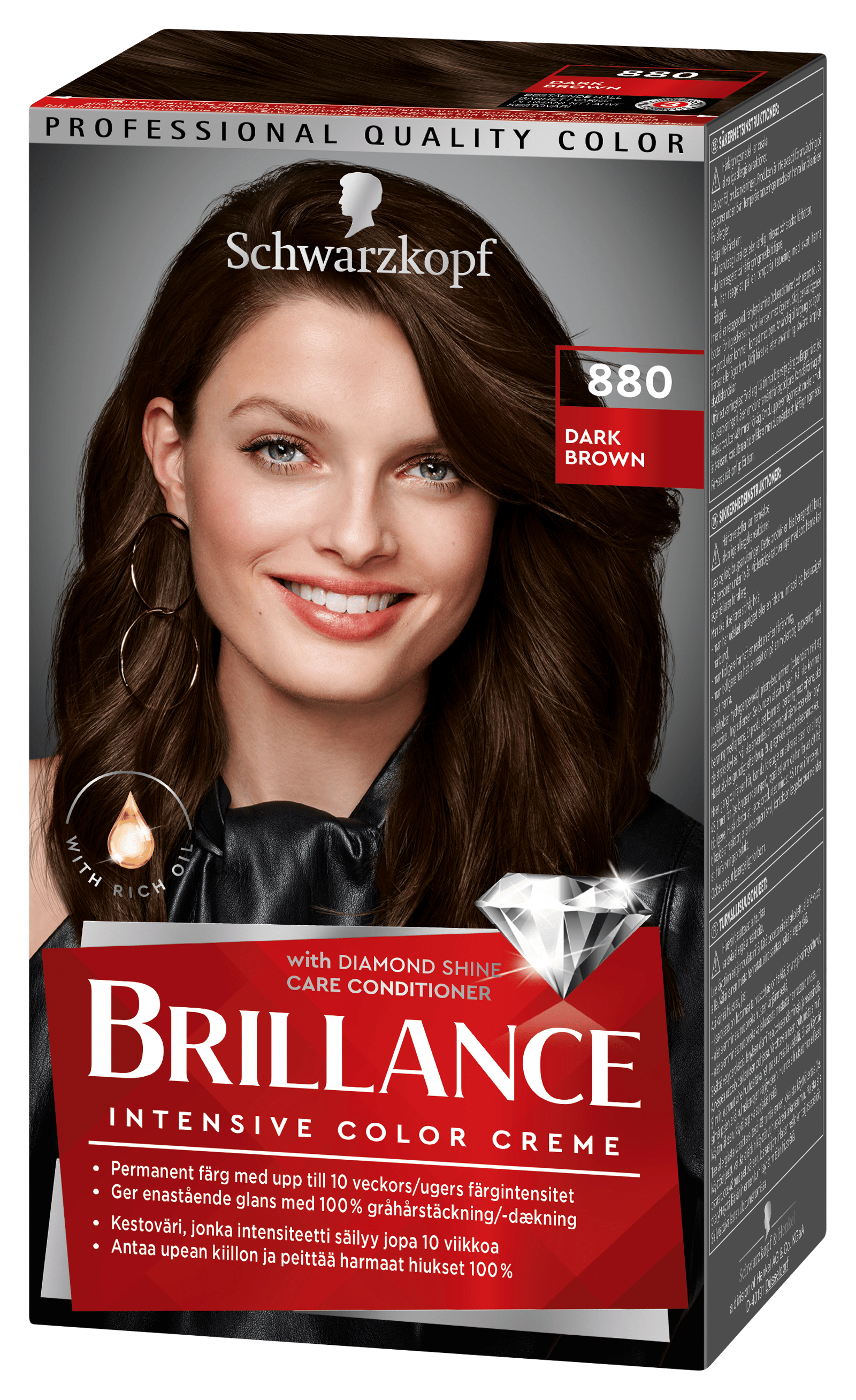 Schwarzkopf Brillance 880 Dark Brown