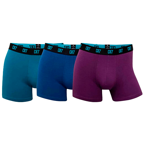 CR7 3-Pack Tights (Lilla/Blå/Sort)-Medium