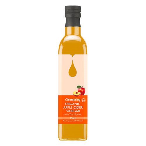 Clearspring Æblecidereddike m. eddikemor Fersken Ø (500 ml)