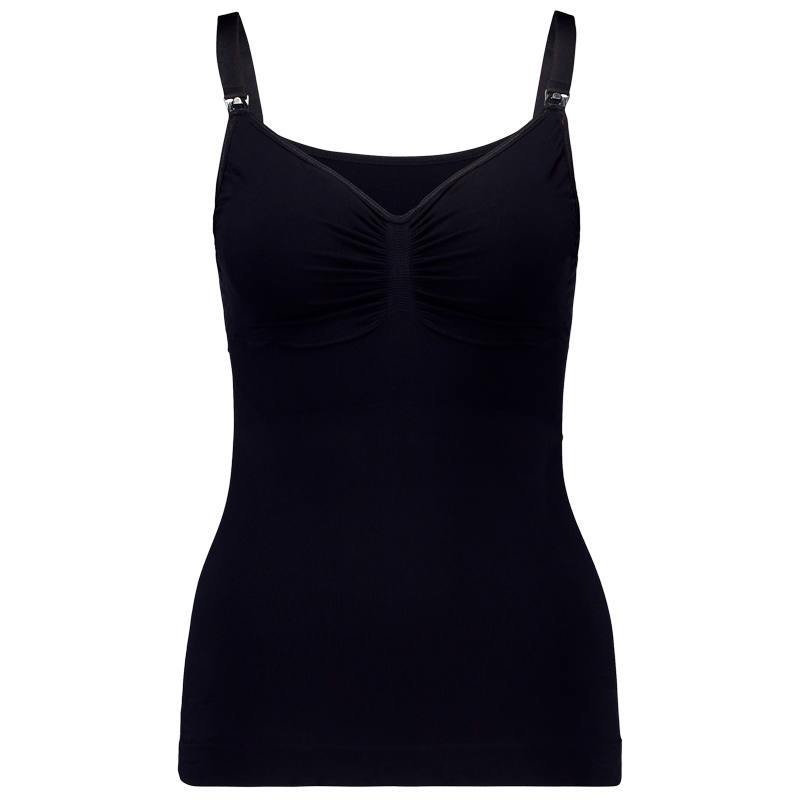 Carriwell Seamless Amme Top Med Shapewear Sort - XLarge (1 stk)