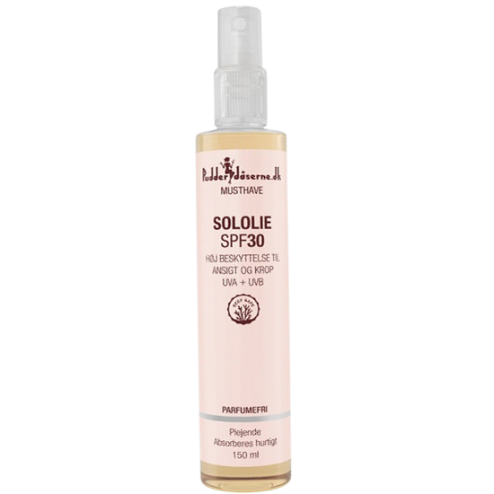Pudderdåserne Sololie SPF30 150 ml.