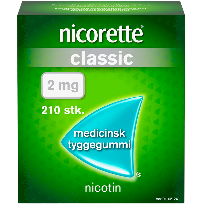 Nicorette Classic Medicinsk Tyggegummi 2MG (210 stk)