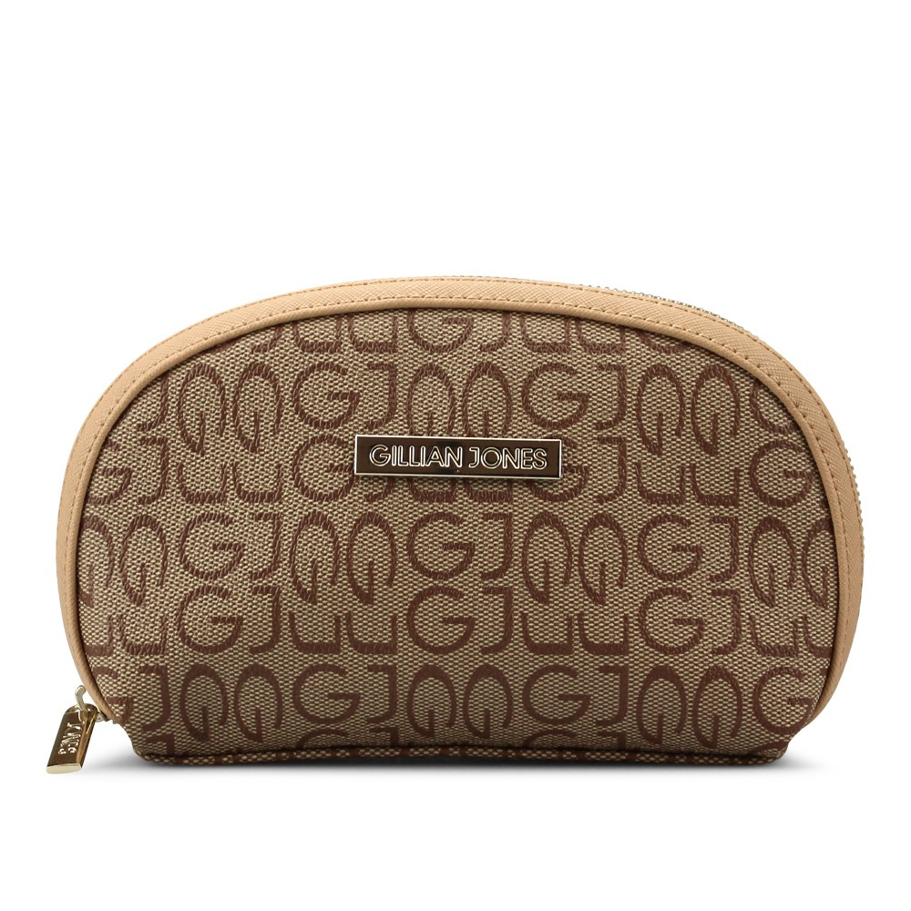 Gillian Jones Dome Makeup Pung (Beige)