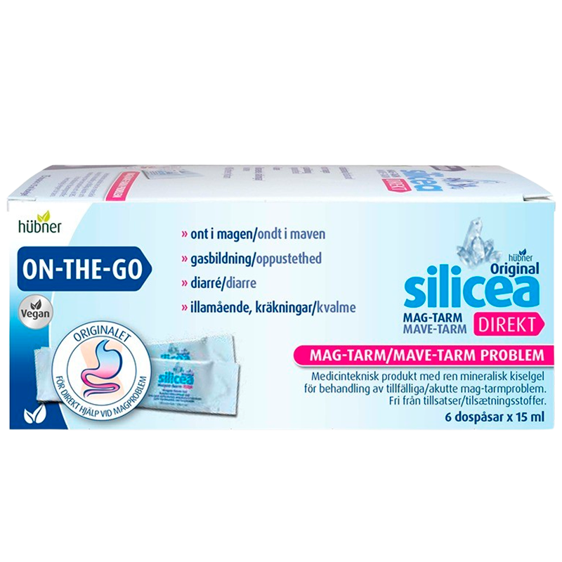 Hübner Silicea Mag-Tarm OnTheGo (6 poser)