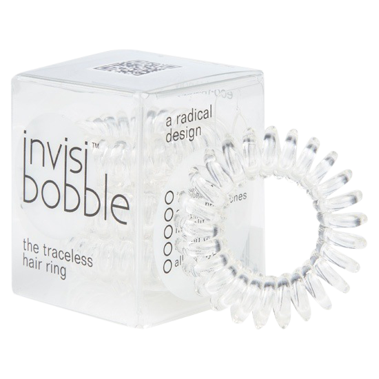 Invisibobble Spiral-elastikker Crystal Clear 3 stk.