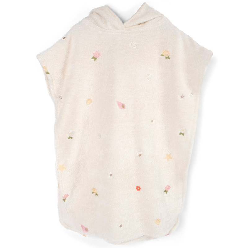 Filibabba Strandponcho M. Broderi Gots - Ocean Blossom (1 stk)