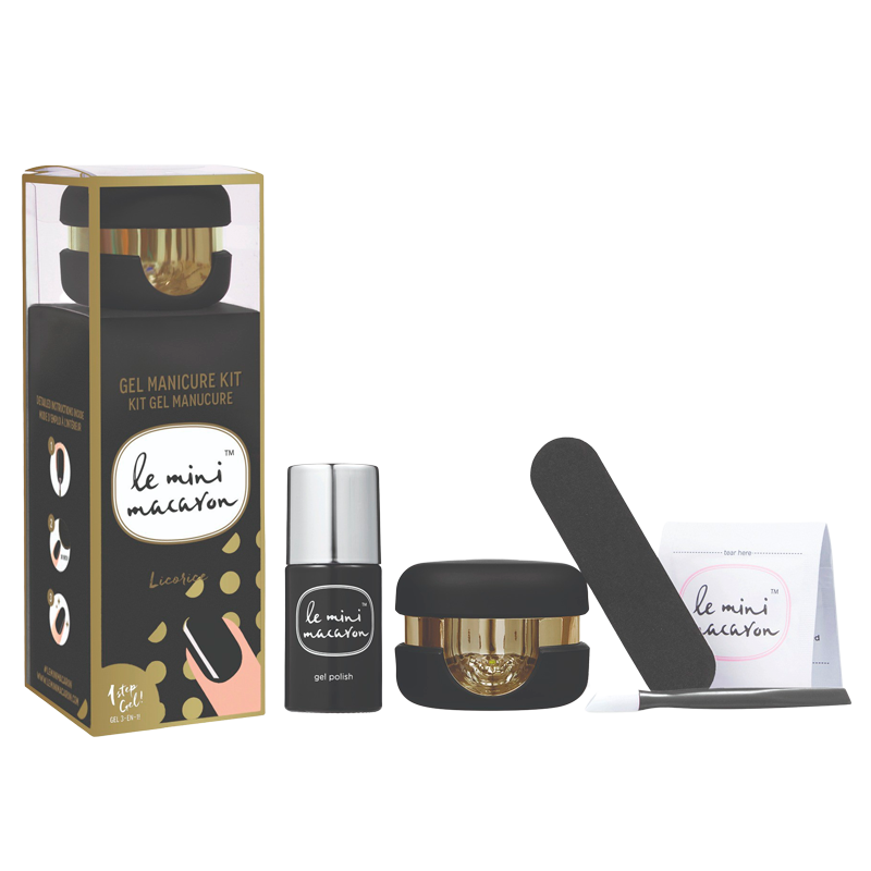 Le Mini Macaron Manicure Kit Licorice (1 stk.)