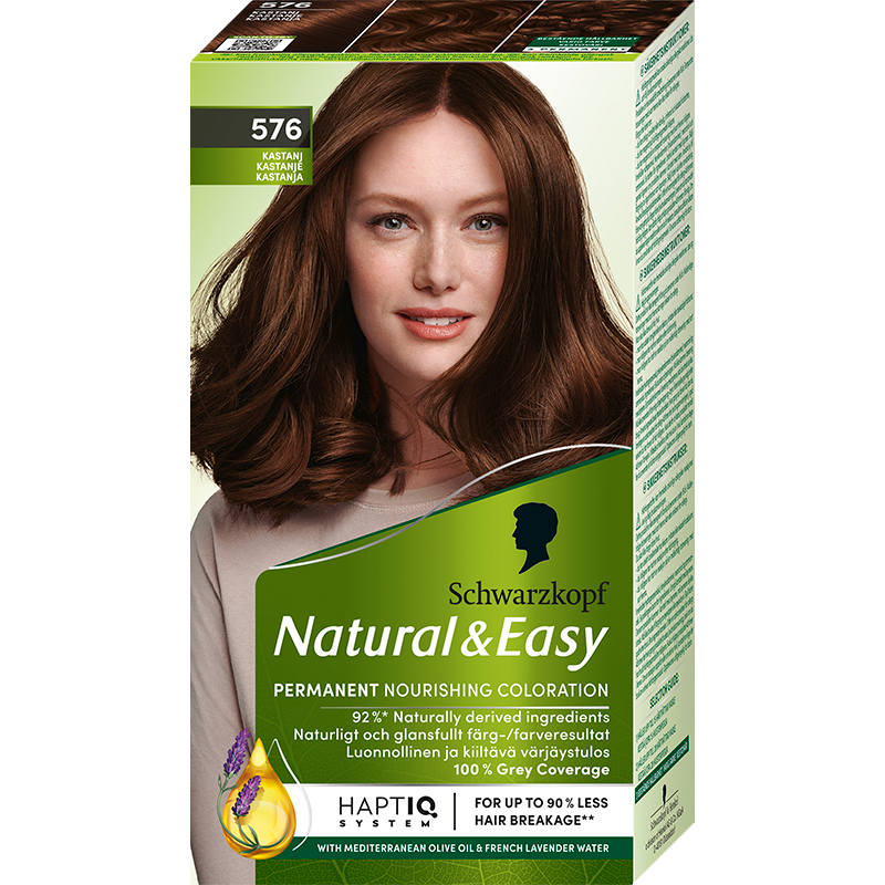 Schwarzkopf Natural & Easy 576 Chestnut Redbrown (1 stk)