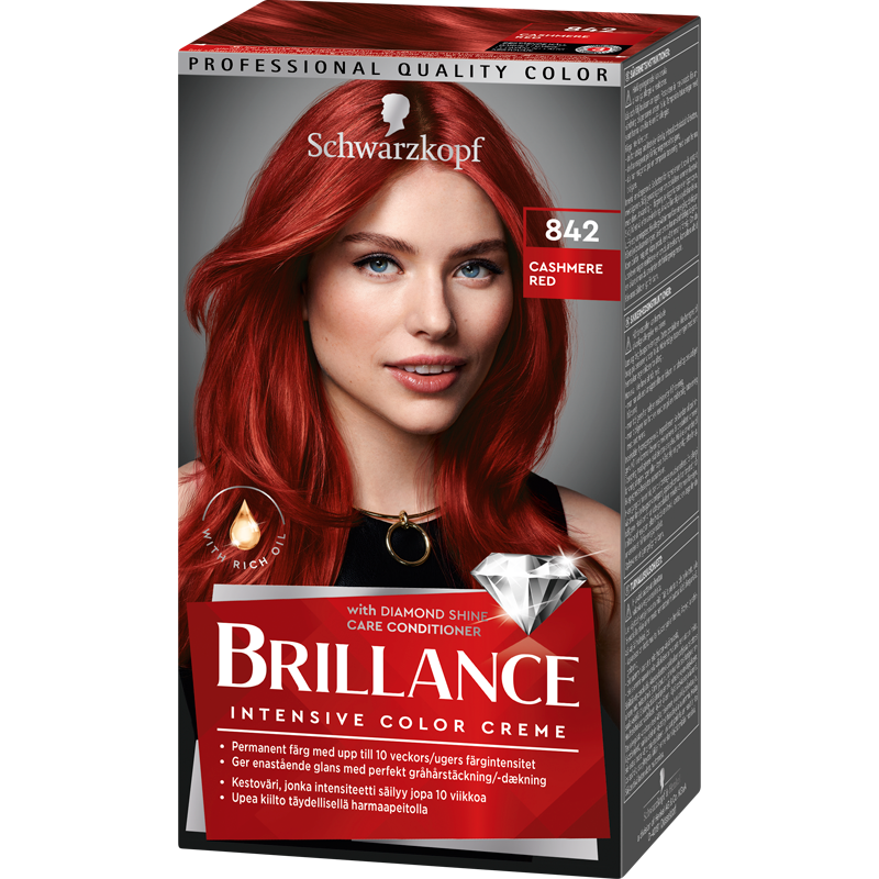 Schwarzkopf Brillance 842 Cashmere Red