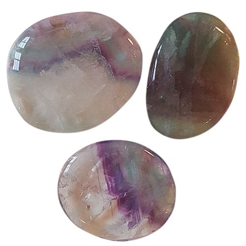 108 Blessings Regnbuefluorit (poleret) (1 sæt)