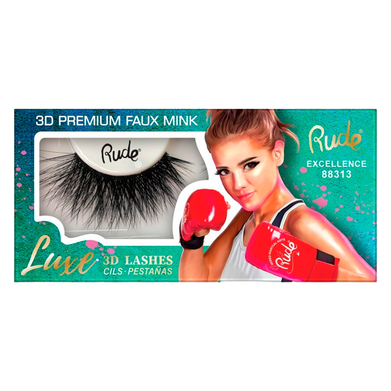 RUDE Cosmetics Luxe 3D Lashes Premium Faux Mink Excellence (1 stk)