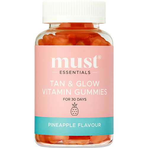 Must Essentials Vitamin Gummies Pineapple Tan & Glow (60 stk)