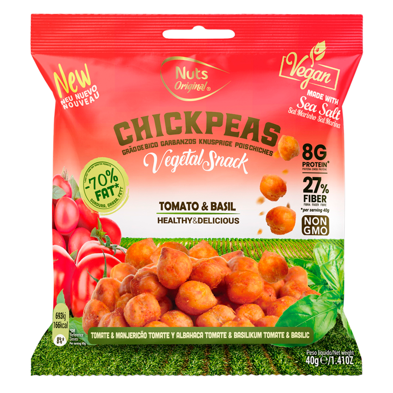 Nuts Original Crunchy Chickpeas - Tomato & Basil (40 g)