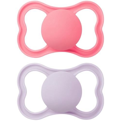 MAM Air Sut Silicone Pink 6-16M (2 stk)