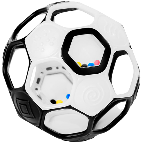 Oball Fodbold Hvid/Sort (1 stk)