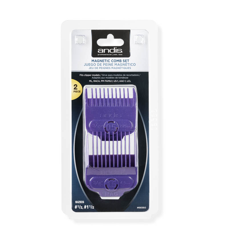 Andis Single Magnet Aftstandskamme 2.25 mm & 4.5 mm (100 g)