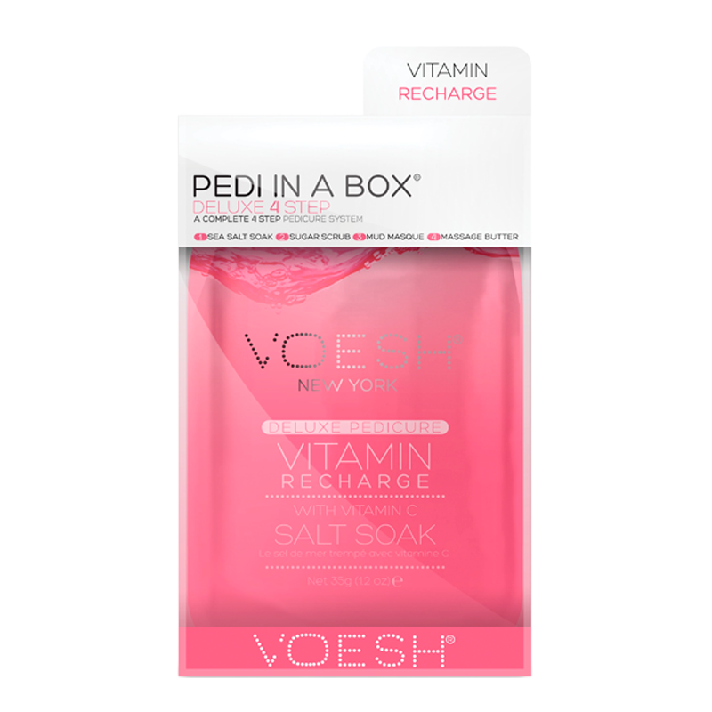 VOESH Pedi In A Box Deluxe 4 Step Pedicure Vitamin Recharge (1 stk)