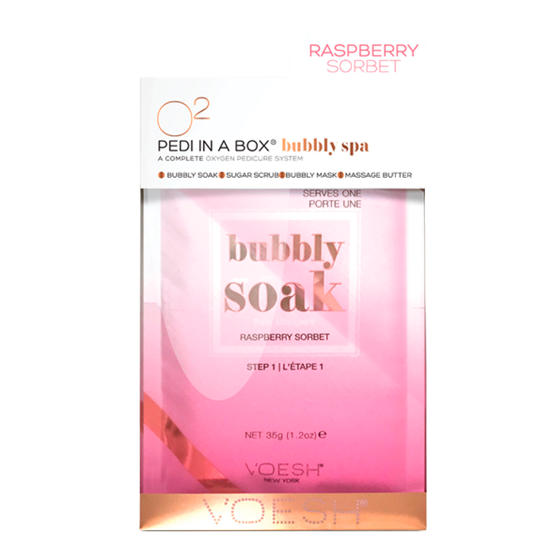 VOESH Pedi In A Box O2 Oxygen Spa-Raspberry Sorbet (1 stk)