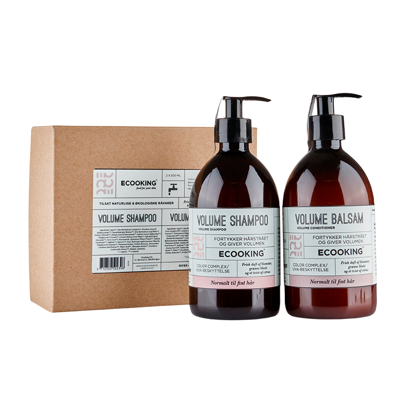 Ecooking Gaveæske Volume Shampoo & Volume Balsam (1 sæt)
