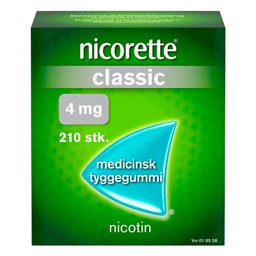 Nicorette Classic Medicinsk Tyggegummi 4MG (210 stk)