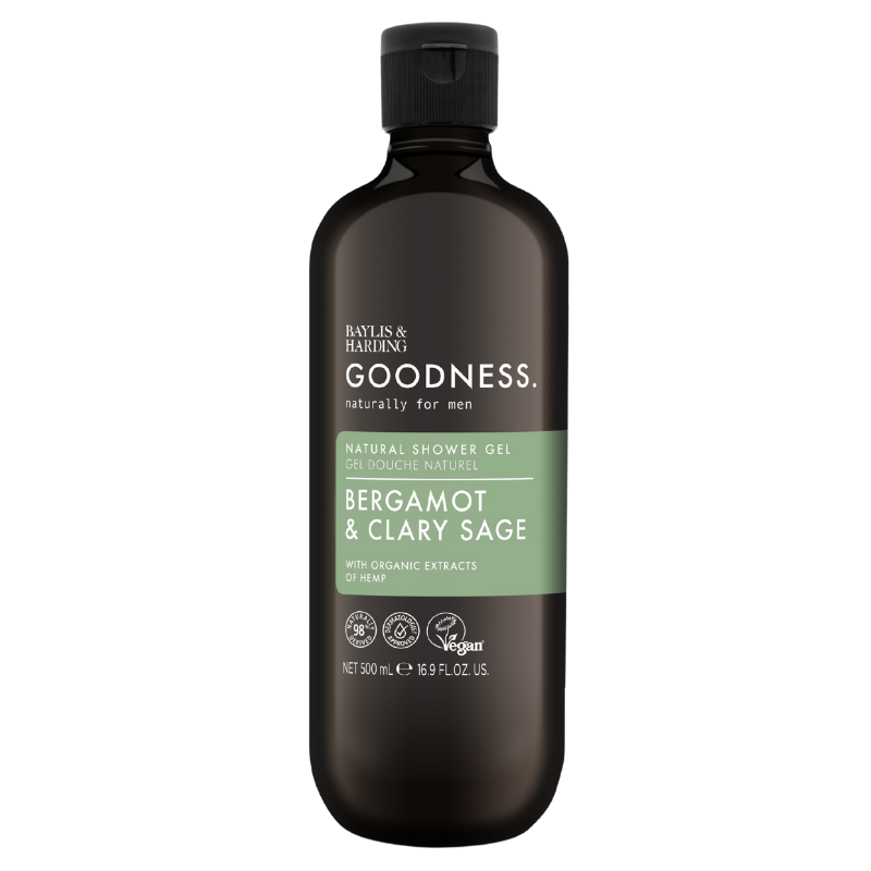 Baylis & Harding Goodness Men Bergamot & Clary Sage Shower Gel (500 ml)
