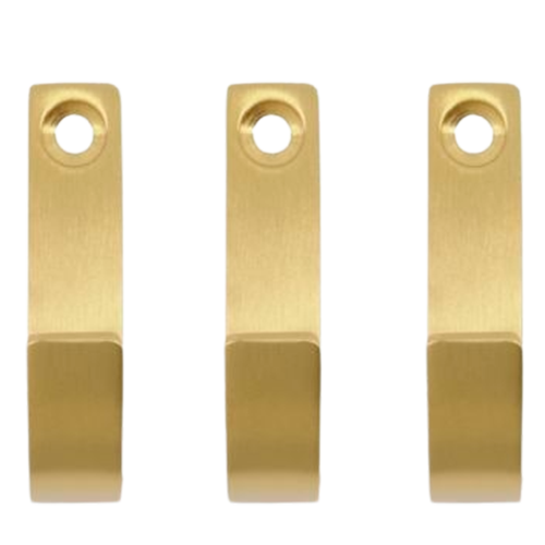 Meraki Knage MKThapsus Børstet Messing Finish (3 stk)