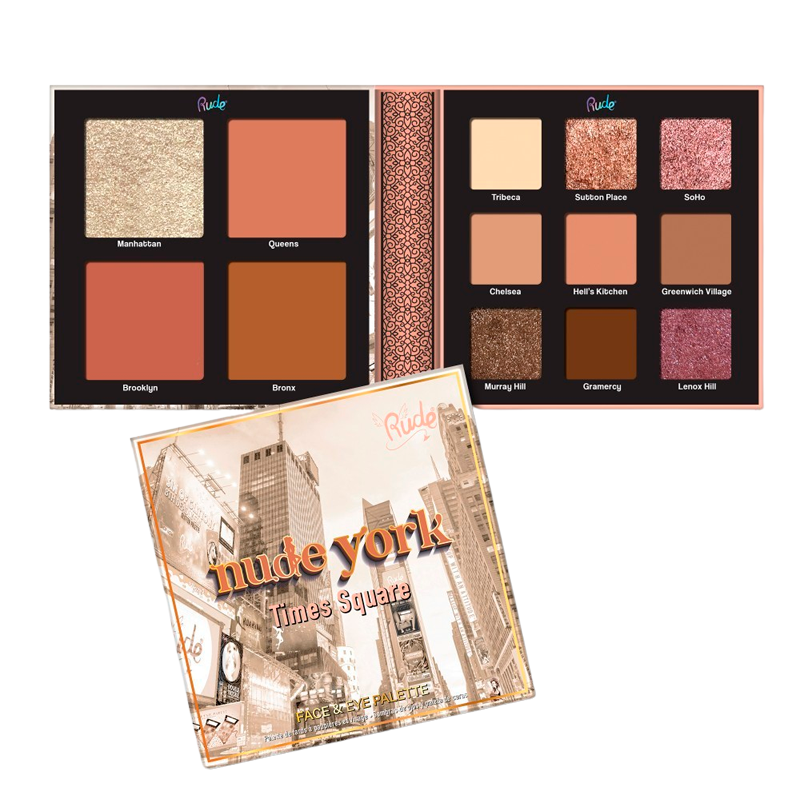 RUDE Cosmetics Nude York Face & Eye Palette (1 stk)