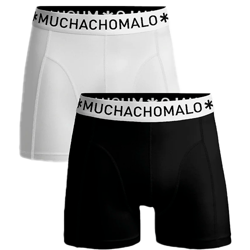 MuchachoMalo 2-Pack Boxershorts (Hvid/Sort)-Small