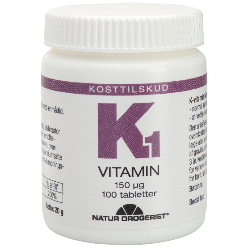 Natur Drogeriet K1-Bitamin 150 mcg (100 tabl)