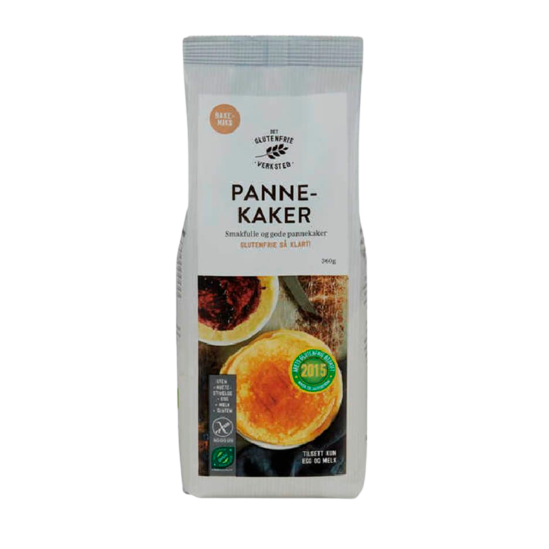 Det Glutenfrie Verksted Pandekage Miks Glutenfri Ø (360 g)