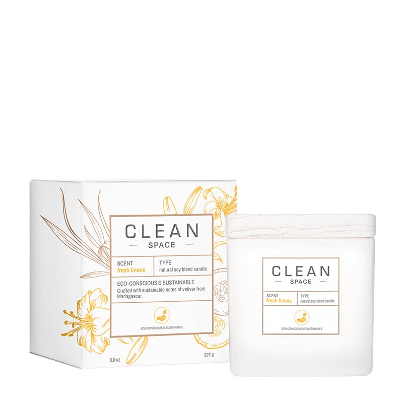 Clean Space Fresh Linens Candle 227 g.