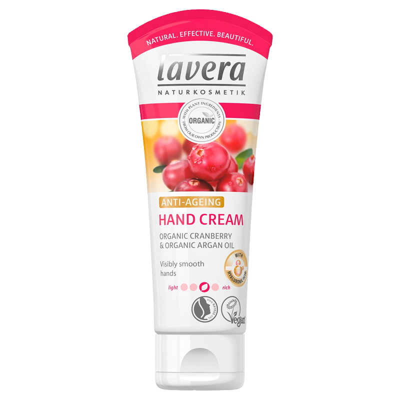 Lavera Håndcreme Anti-Ageing Tranebær & Argan Olie (75 ml)