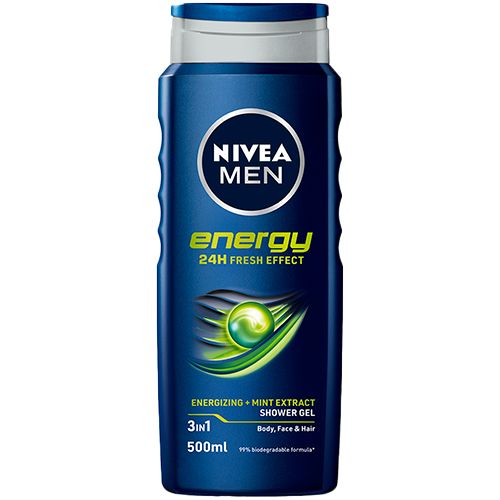 Nivea Energy for Men 3-in-1 Shower Gel (500 ml)