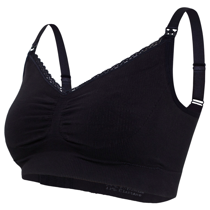 Carriwell Original Graviditets & Amme BH Sort - XLarge - 1 stk