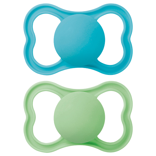 MAM Air Sut Silicone Blue 6-16M (2 stk)