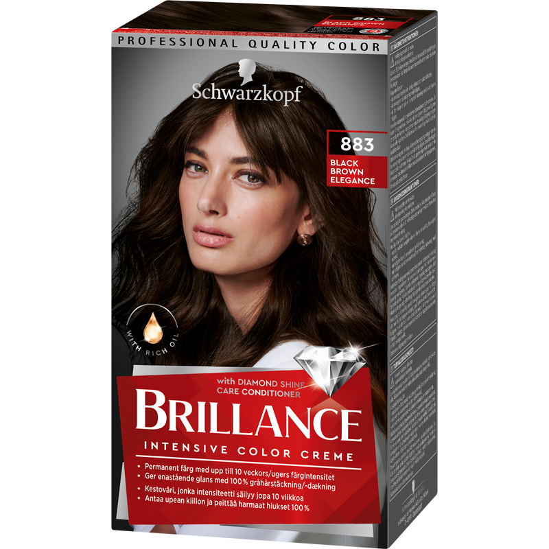 Schwarzkopf Brillance 883 Blackbrown Elegance