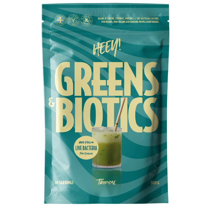 Heey! Greens & Biotics + Probiotics Tropical (300 g)