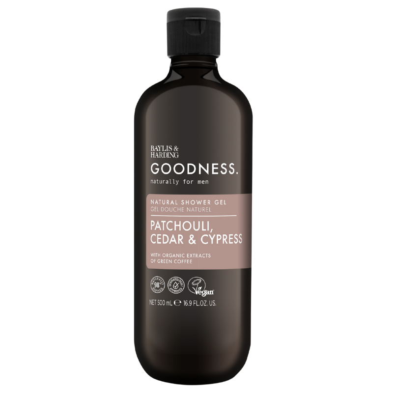 Baylis & Harding Goodness Men Patchouli, Cedar & Cypress Shower Gel (500 ml)