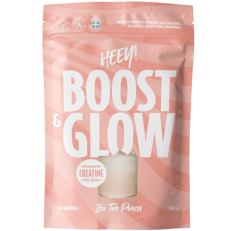 Heey! Boost & Glow Creatine + Vegan Collagen Ice Tea Peach (300 g)