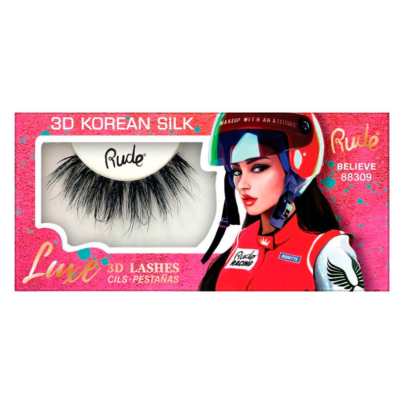 RUDE Cosmetics Luxe 3D Lashes Korean Silk Believe (1 stk)