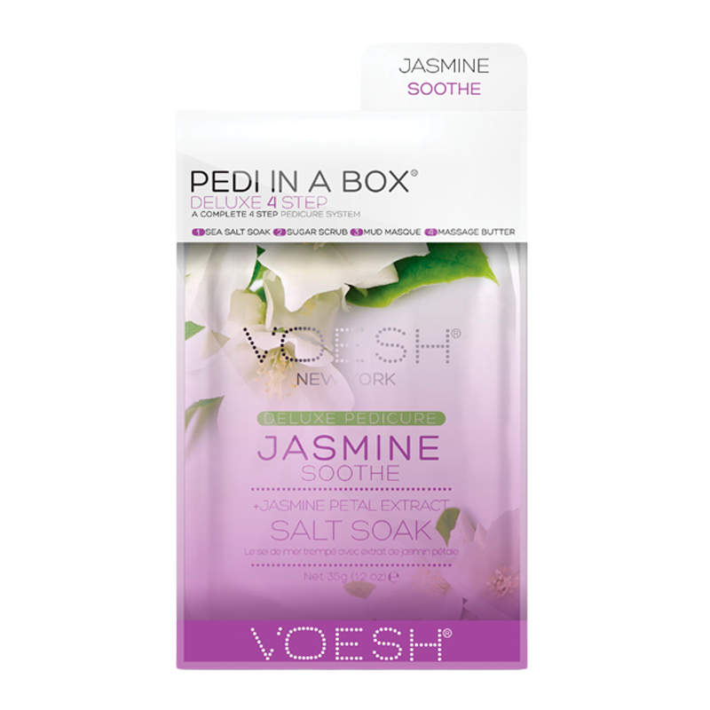 VOESH Pedi In A Box Deluxe 4 Step Pedicure Jasmine Soothe (1 stk)