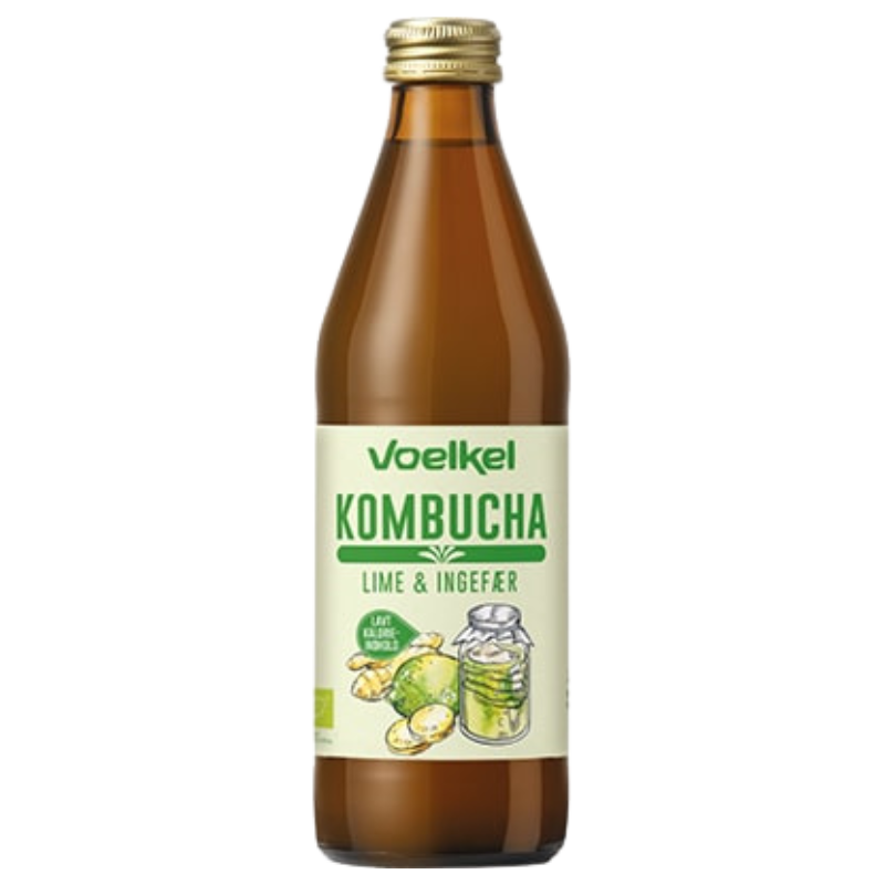 Voelkel Kombucha Lime-Ingefær Ø (0,33 l)