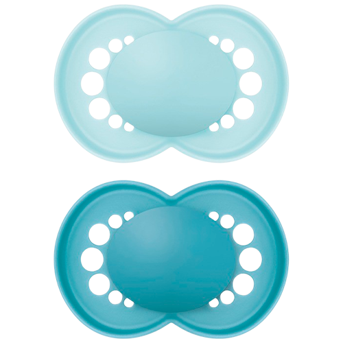 MAM Original Sut Blue 6-16M Unprinted (2 stk)