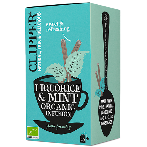 Clipper Lakridsrod & Pebermynte Te Ø (20 breve)