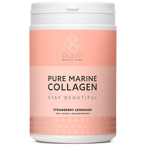 Plent Pure Marine Collagen strawberry lemonade - bedste marine kollagen