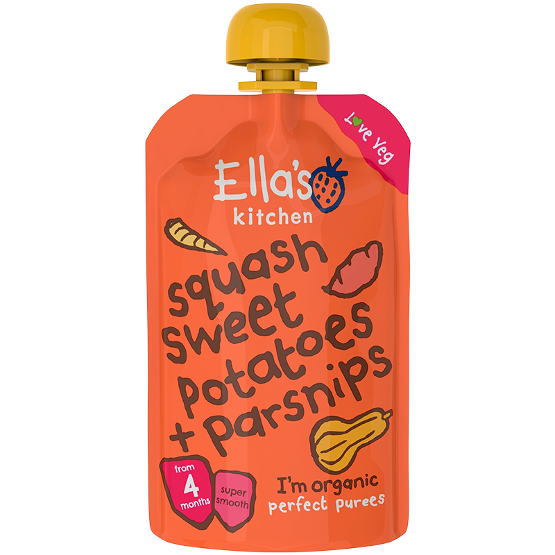 Babymos Squash, Sød Kartoffel & Pastinak Ø