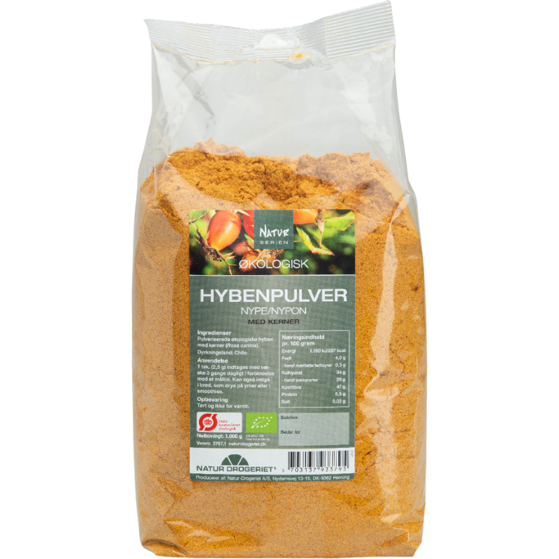 Hyben Pulver Fint m. Kerner Ø (1 kg)