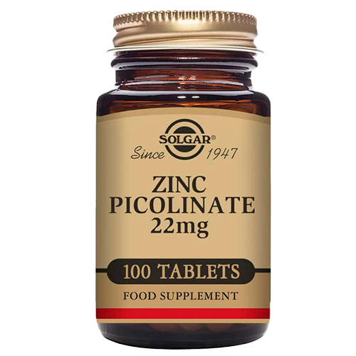 Solgar Zink Pikolinat 22 mg (100 tabletter)