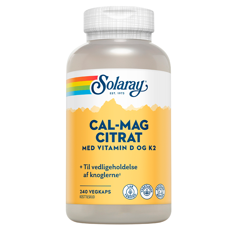 Cal-Mag Citrat med Vitamin D3 og K2 - 270 kapsler